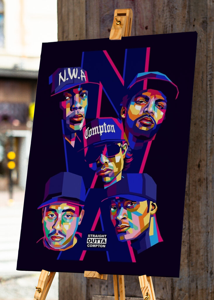 NWA Hip Hop Pop Art Style