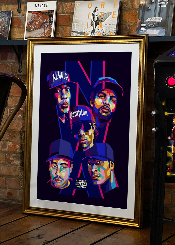 NWA Hip Hop Pop Art Style