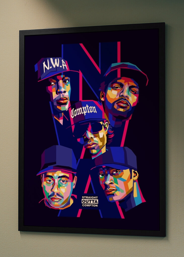 NWA Hip Hop Pop Art Style