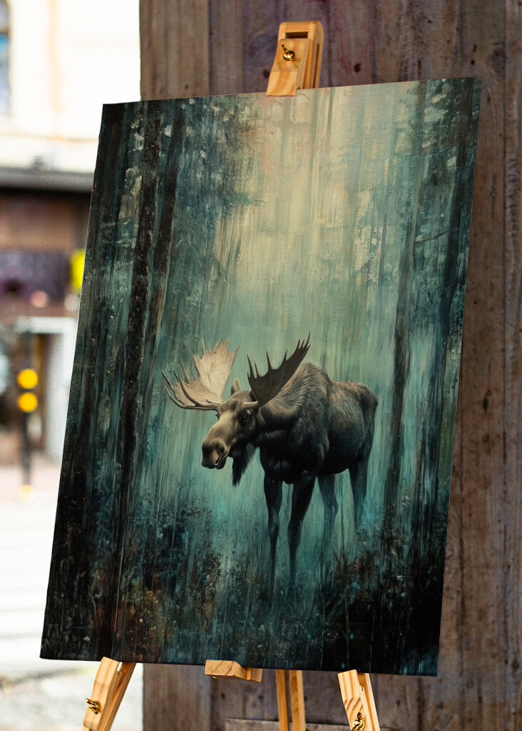 Los v mlze - olejomalba