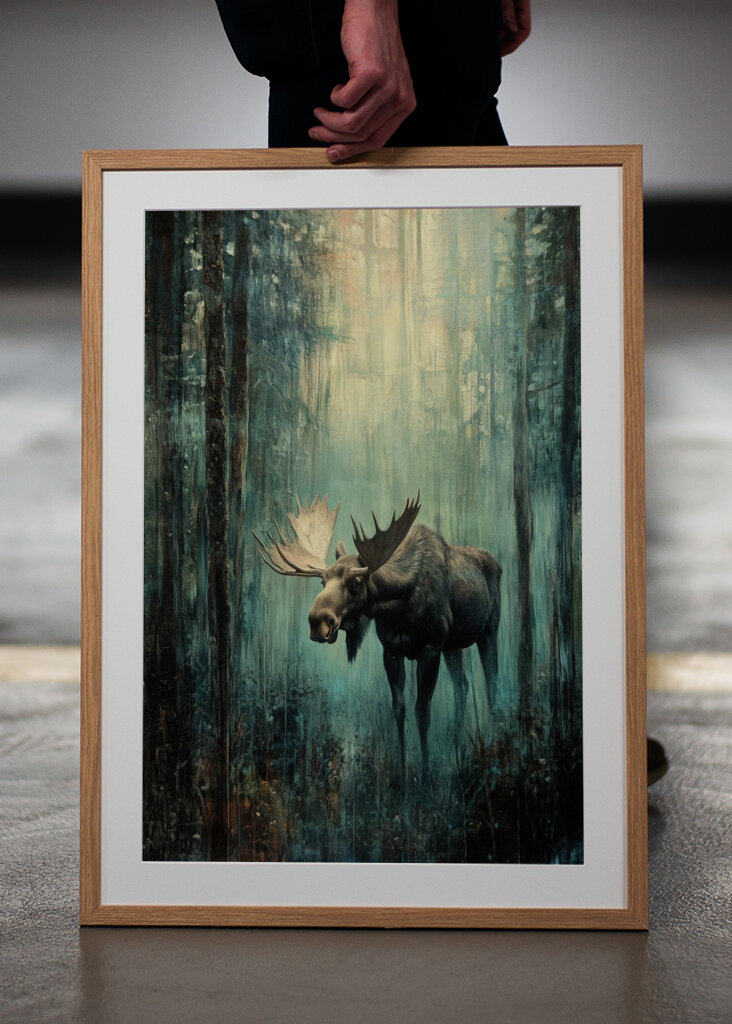 Los v mlze - olejomalba