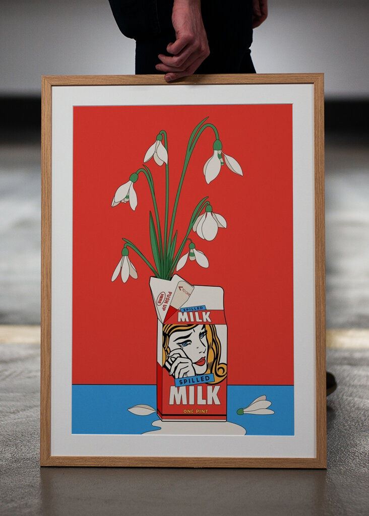 Rozlité mléko sněženky #2665025