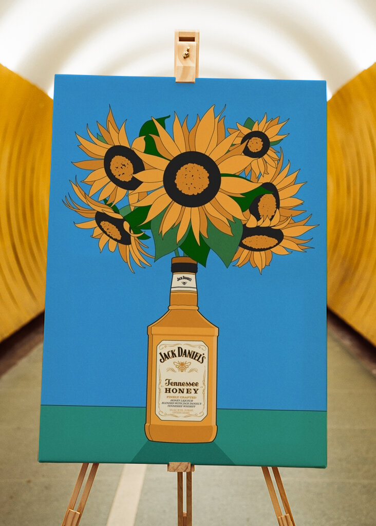 Sunflowers in Whiskey 