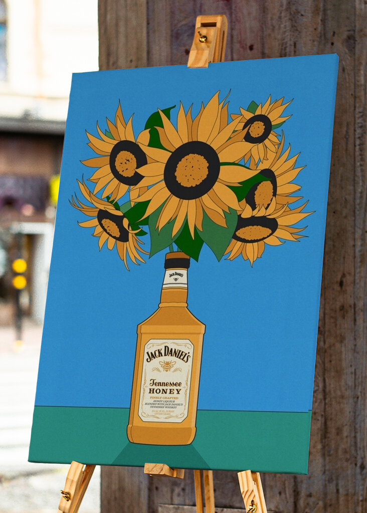 Sunflowers in Whiskey 