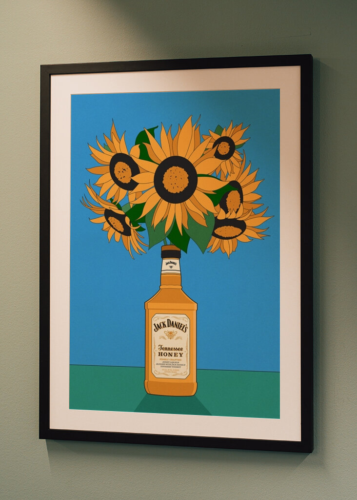 Sunflowers in Whiskey 