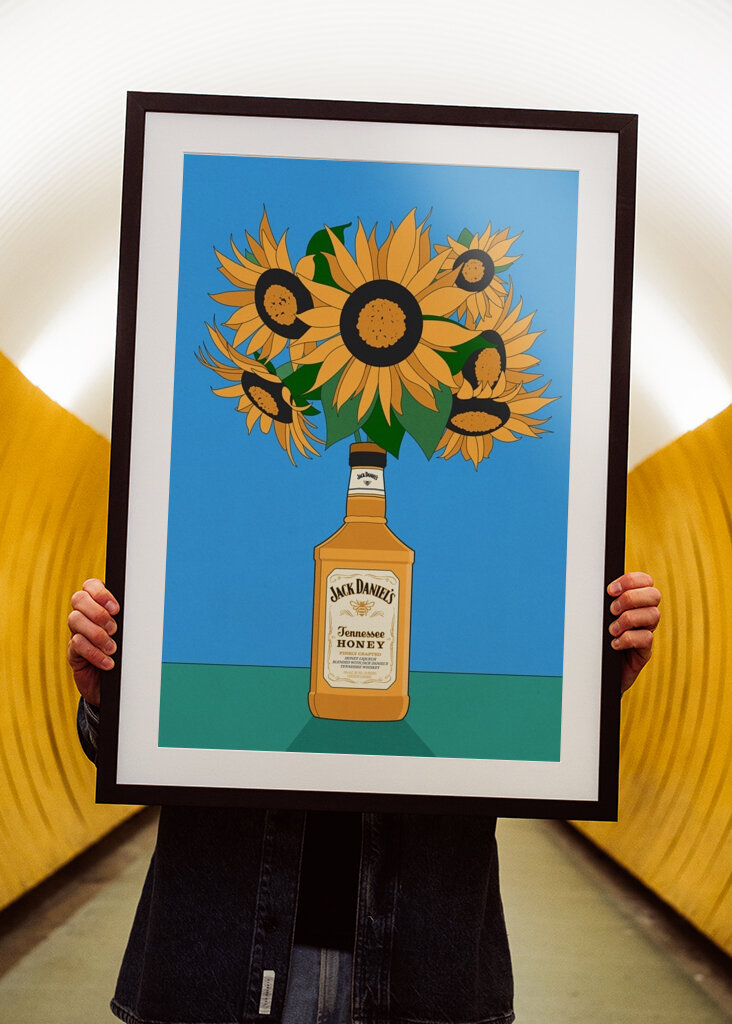 Sunflowers in Whiskey 