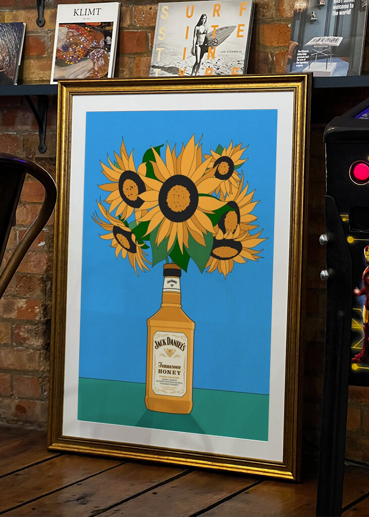 Sunflowers in Whiskey 
