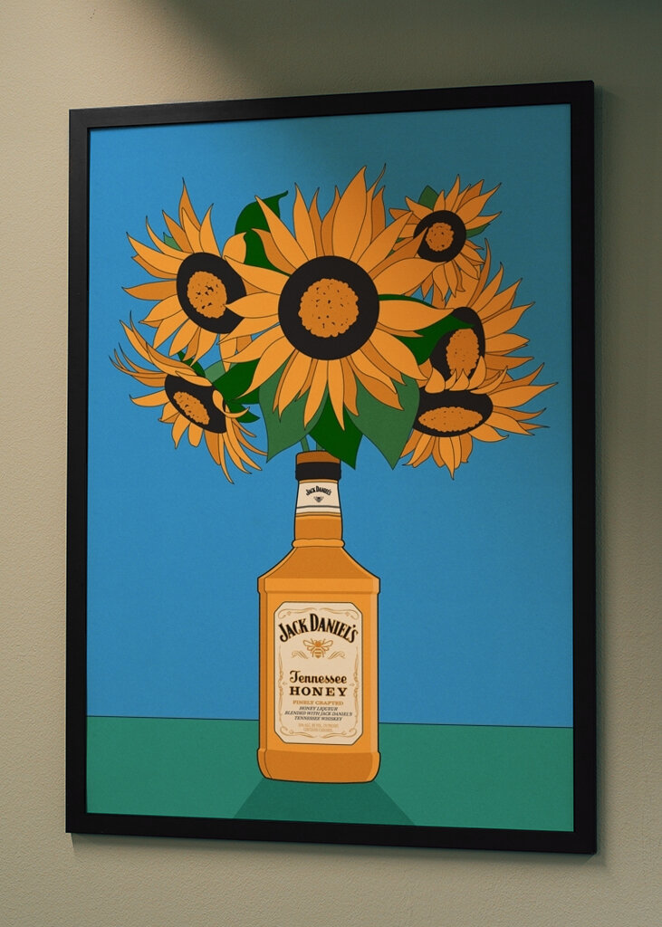 Sunflowers in Whiskey 