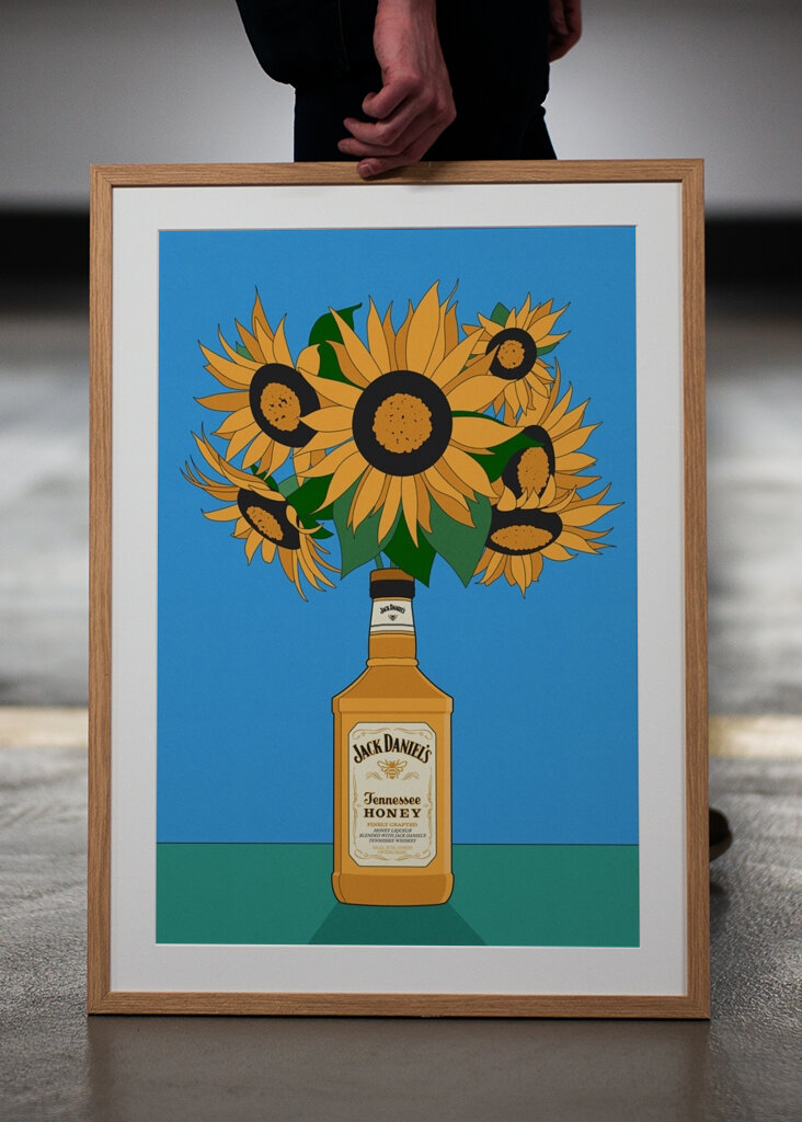 Sunflowers in Whiskey 