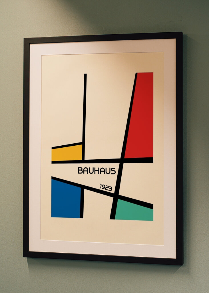 My work blends Bauhaus princip