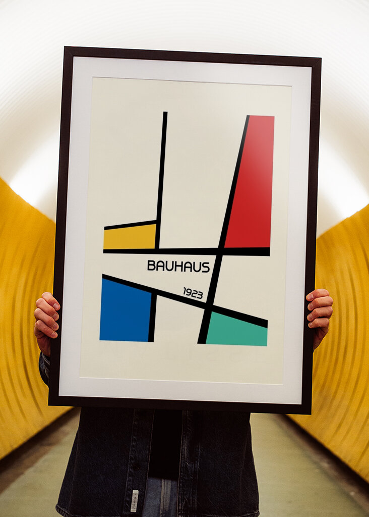 My work blends Bauhaus princip