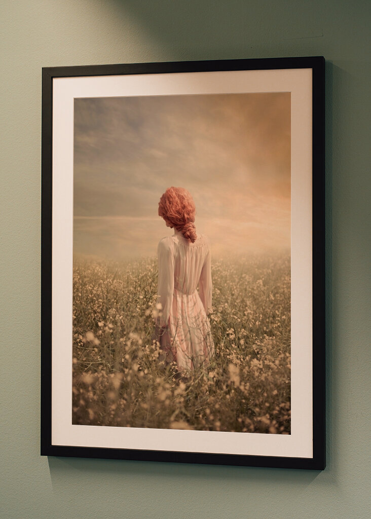 Woman in Pastel field 