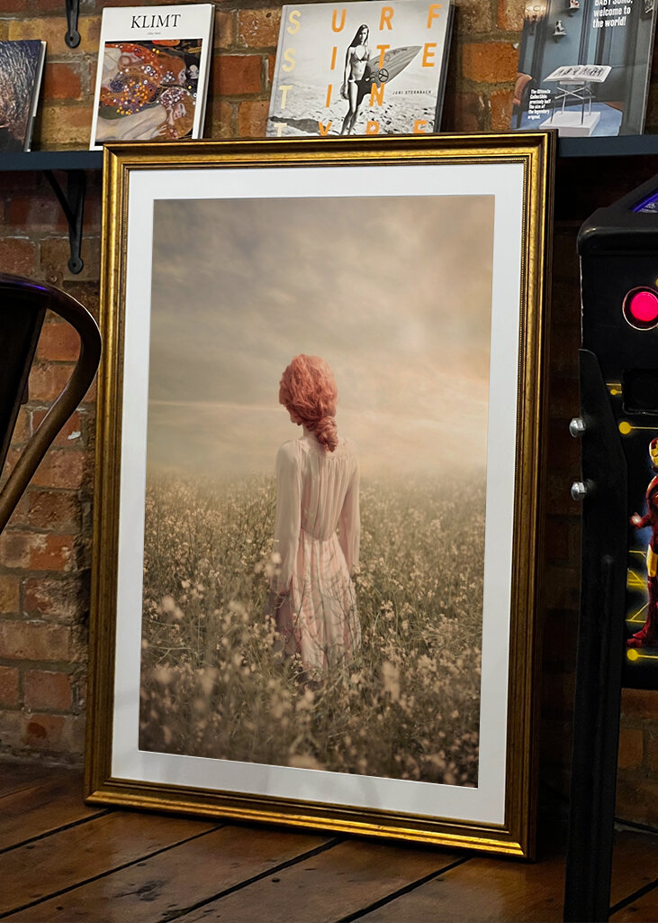 Woman in Pastel field 