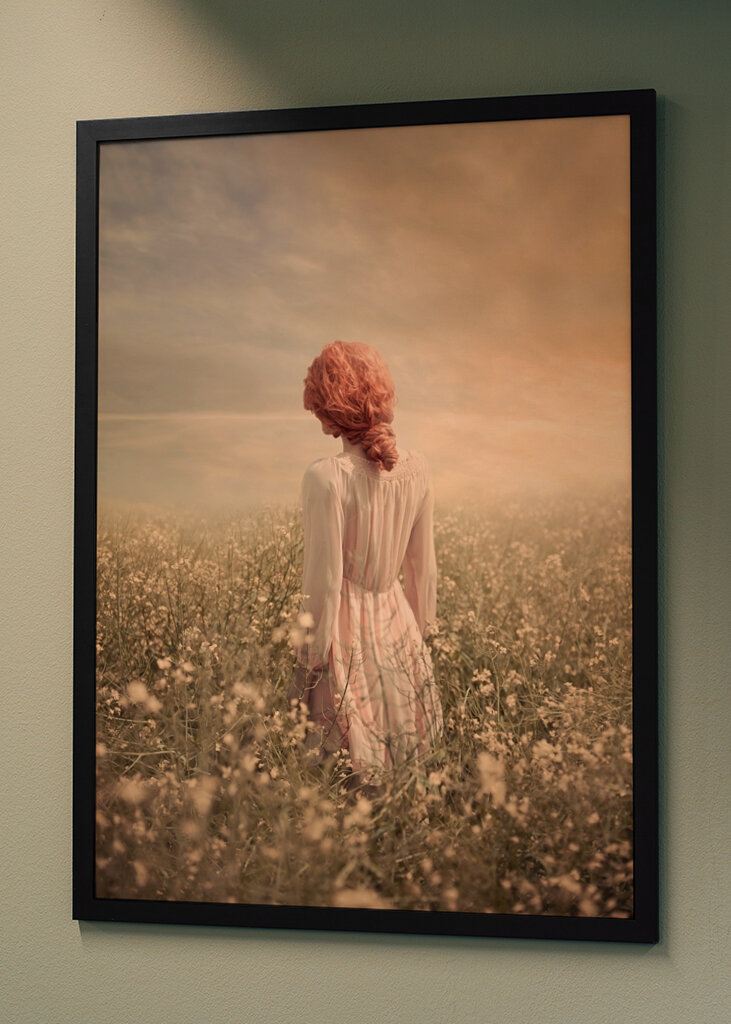 Woman in Pastel field 