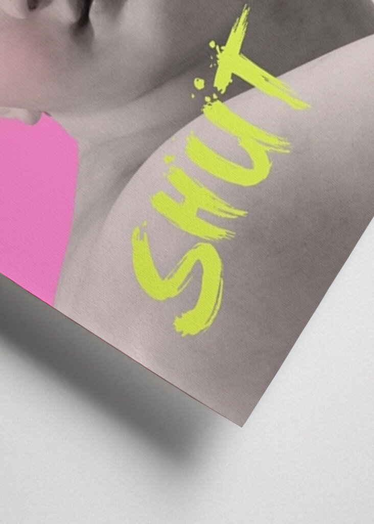 Drž hubu, růžová, žlutá