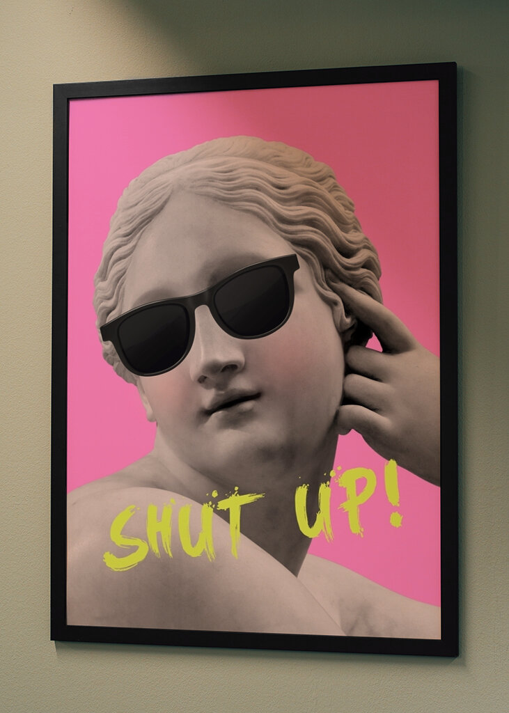 Drž hubu, růžová, žlutá