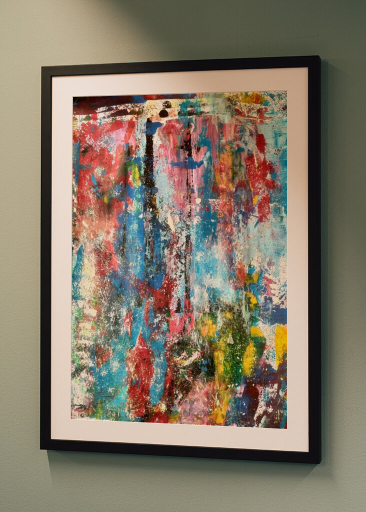 Abstrakte Malerei - Farbspiel