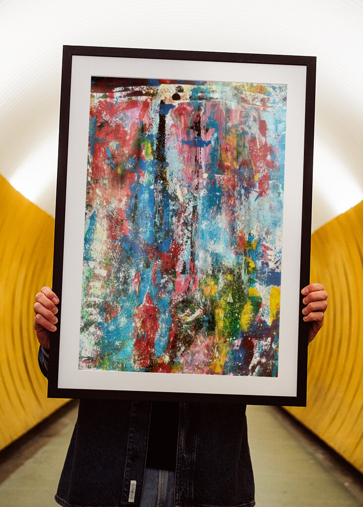 Abstrakte Malerei - Farbspiel