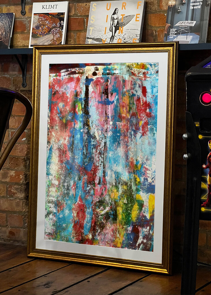 Abstrakte Malerei - Farbspiel