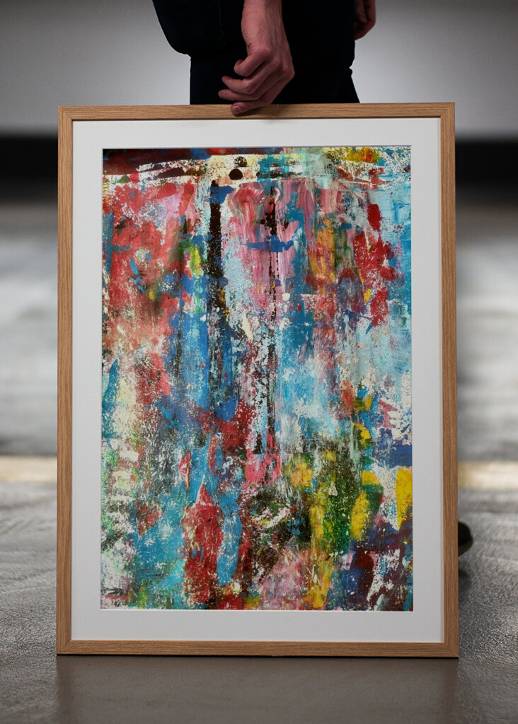 Abstrakte Malerei - Farbspiel