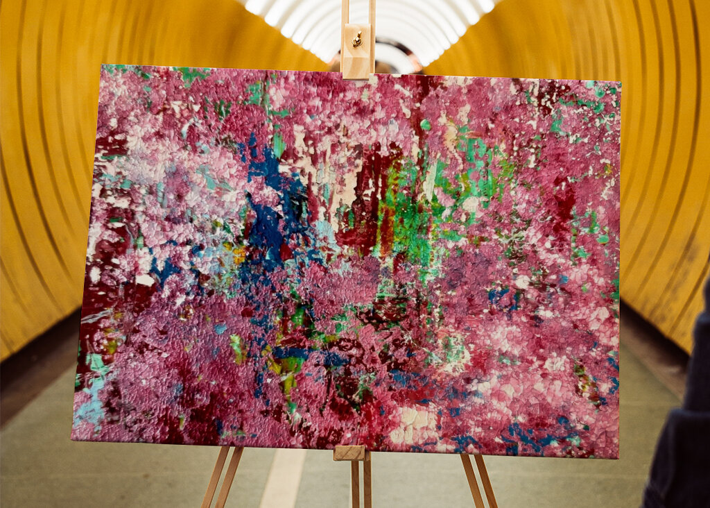 Abstrakte Kunst - Eintauchen