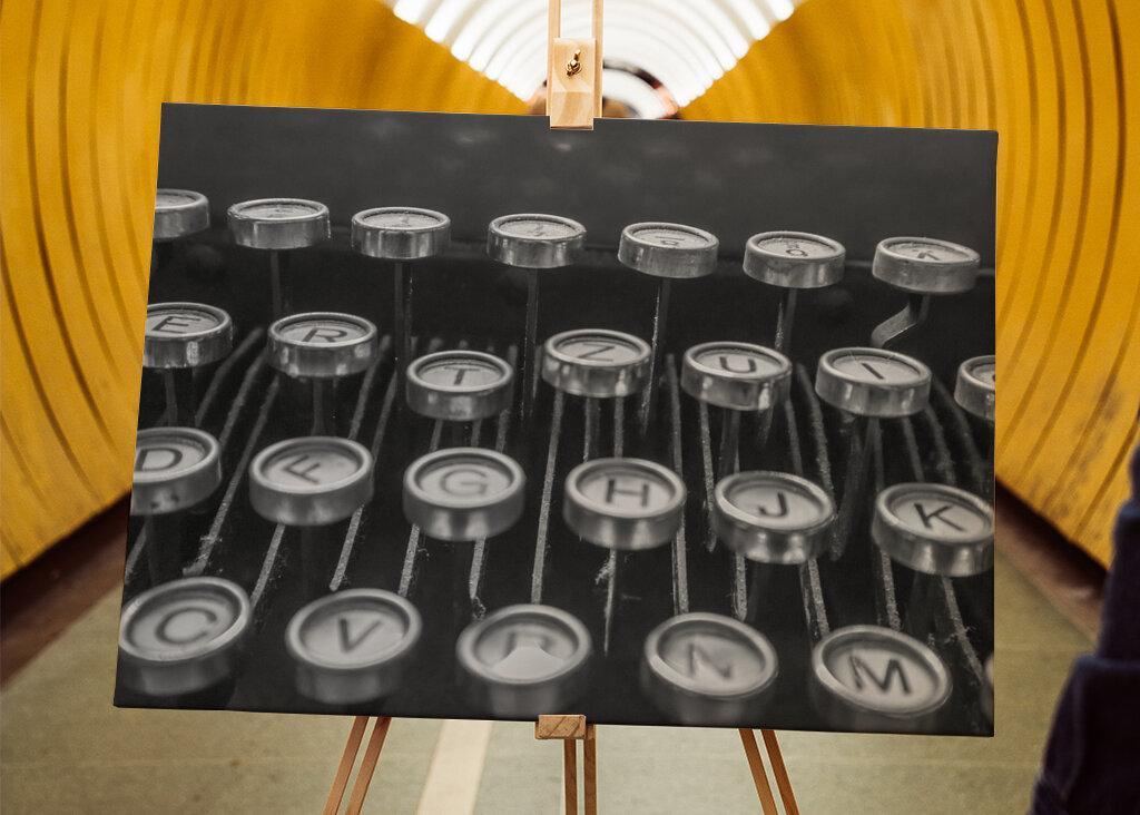 Tastatur einer Schreibmaschine