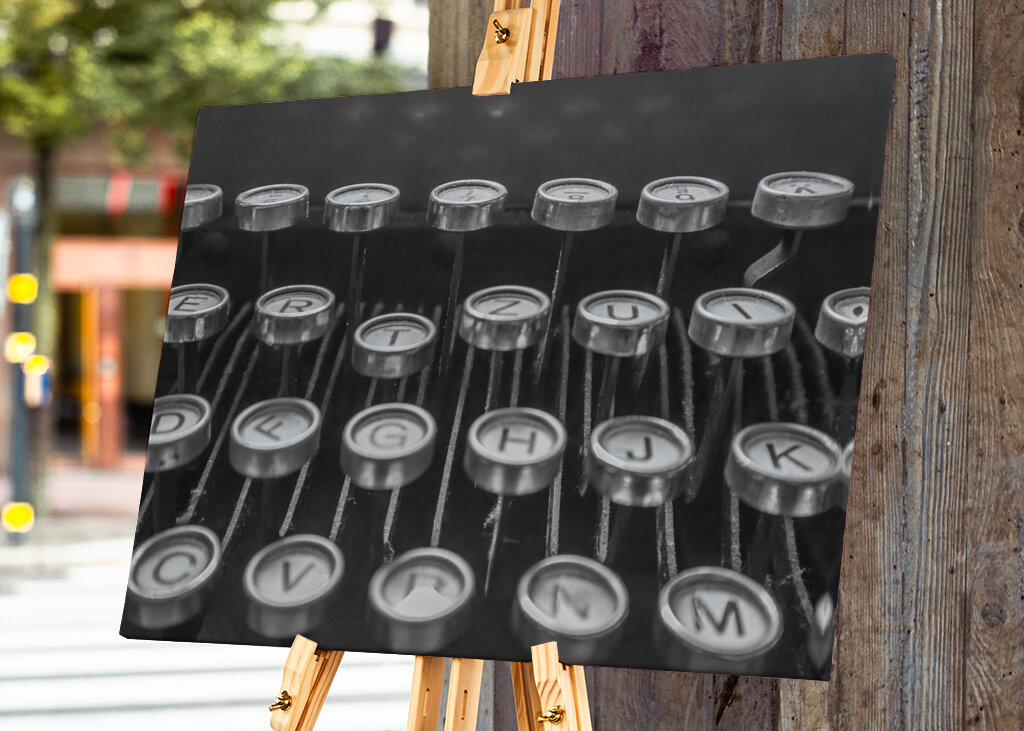 Tastatur einer Schreibmaschine