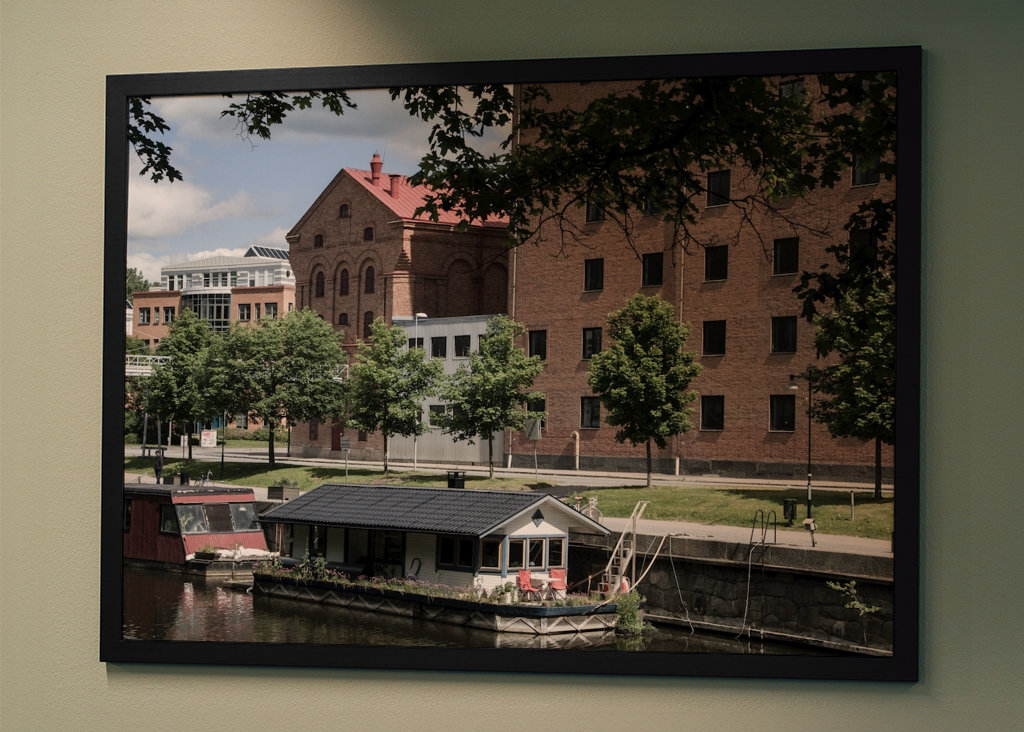 Houseboats in Fyris river
