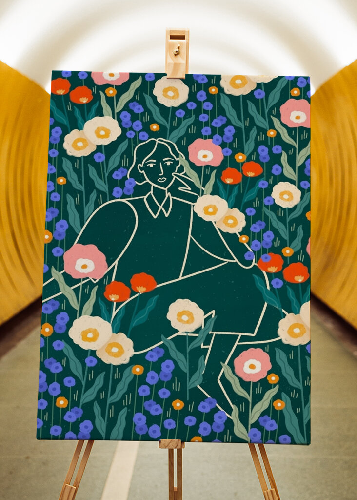 Linia Dama z kwiatem #2949456