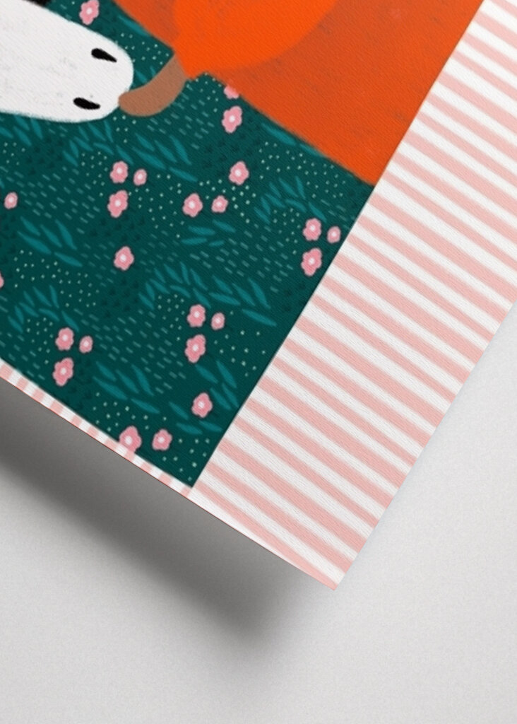 Orange Girl and Horse