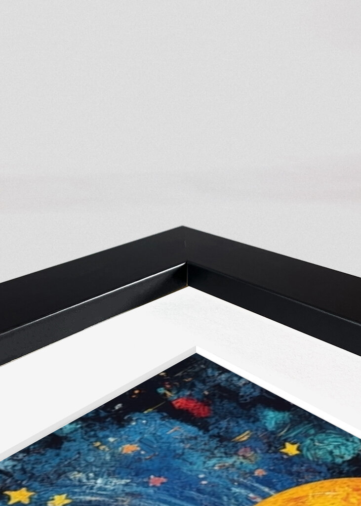 Das Mädchen mit dem Ballon in Richtung Weltraum