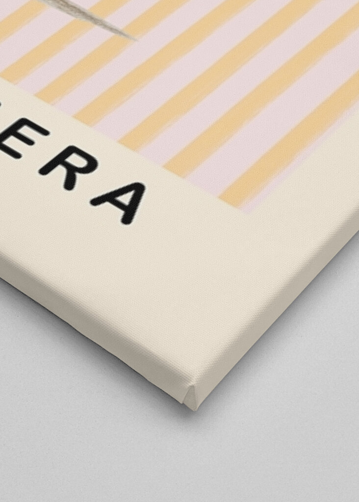 Lyserødt og gult palmetræ