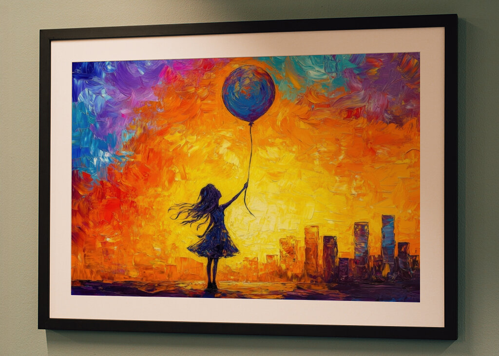 Stadt der Träume Ölgemälde