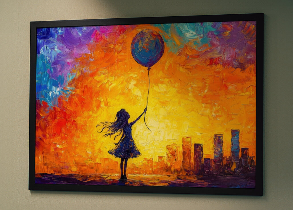 Stadt der Träume Ölgemälde