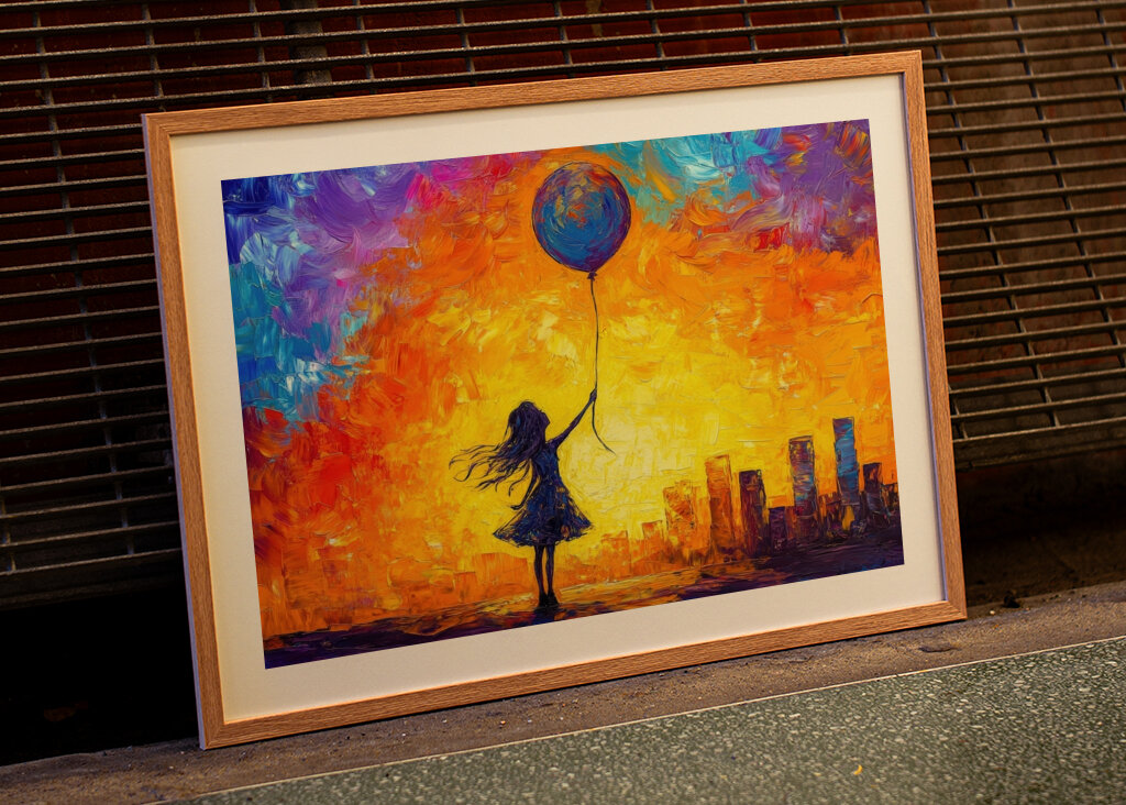 Stadt der Träume Ölgemälde