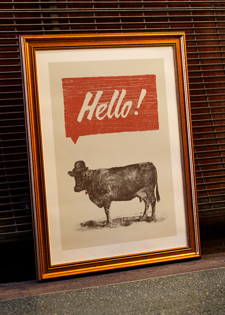 Hello Mr Cow