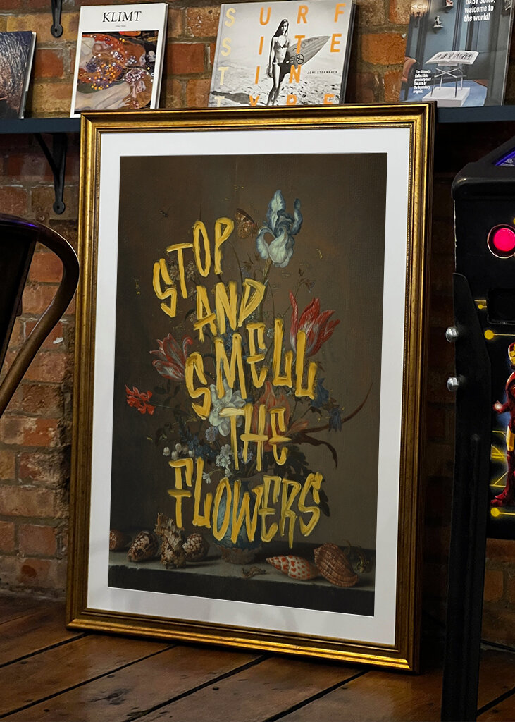 Pare e cheire as flores