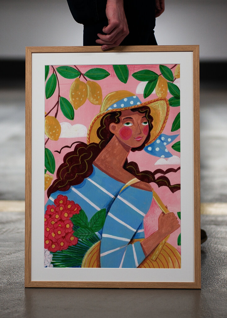 Portrett kvinne Amalfi #2663472