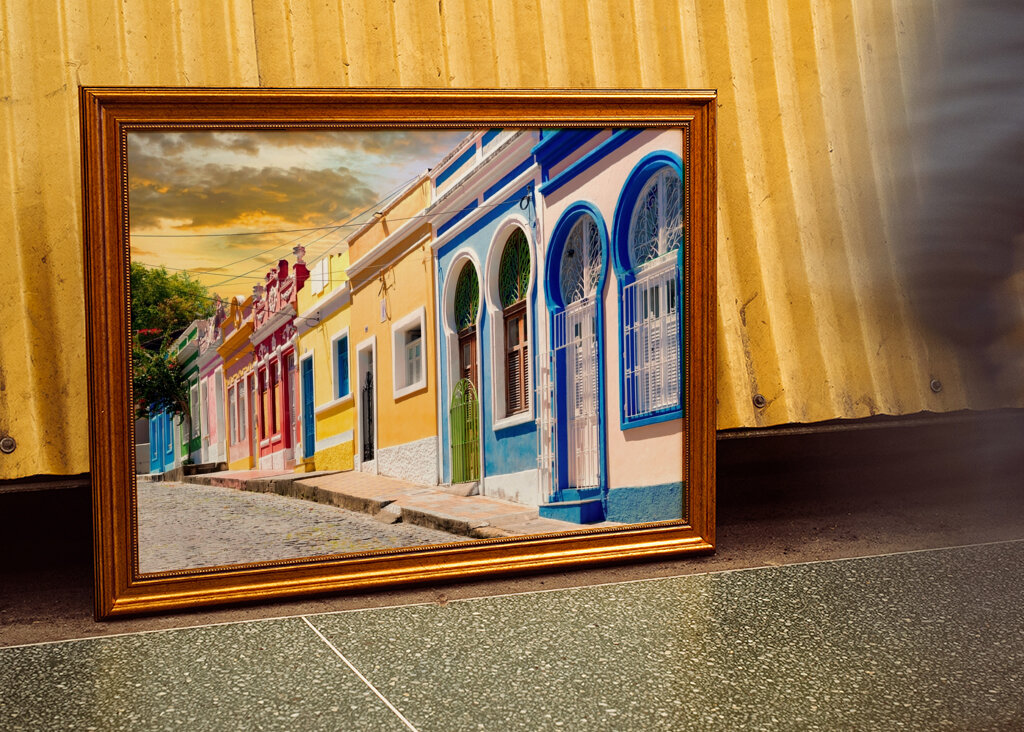 Colorful Sunset Street