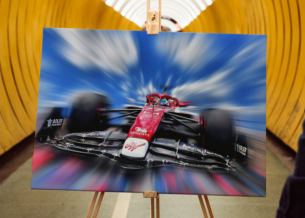 Speeding Alfa Romeo F1