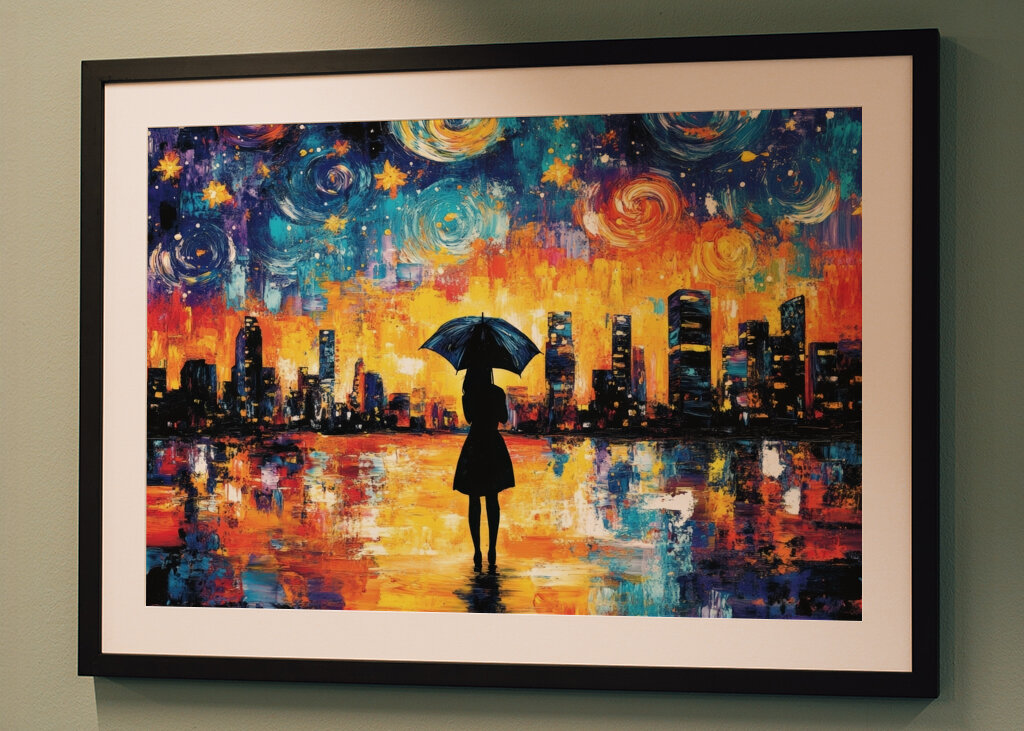 Celestial City Lights Woman