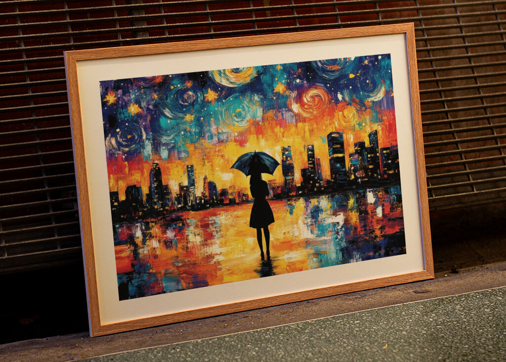 Celestial City Lights Woman