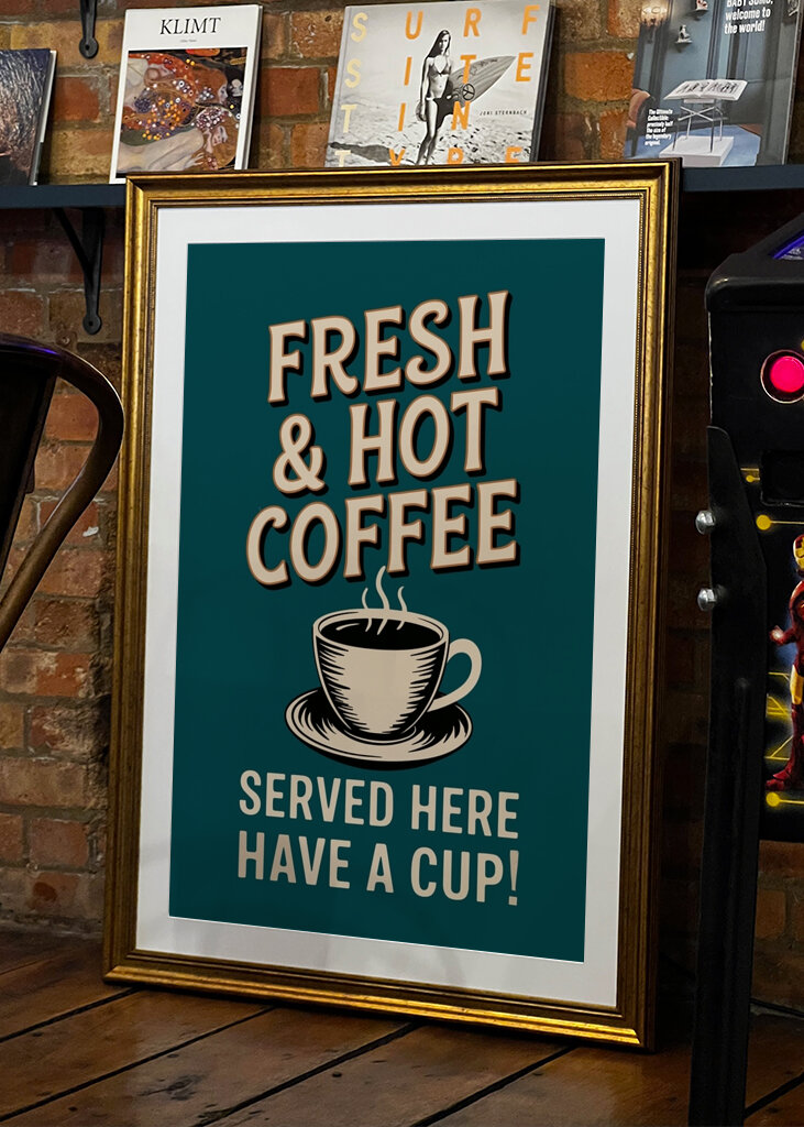 fresh and hot coffee