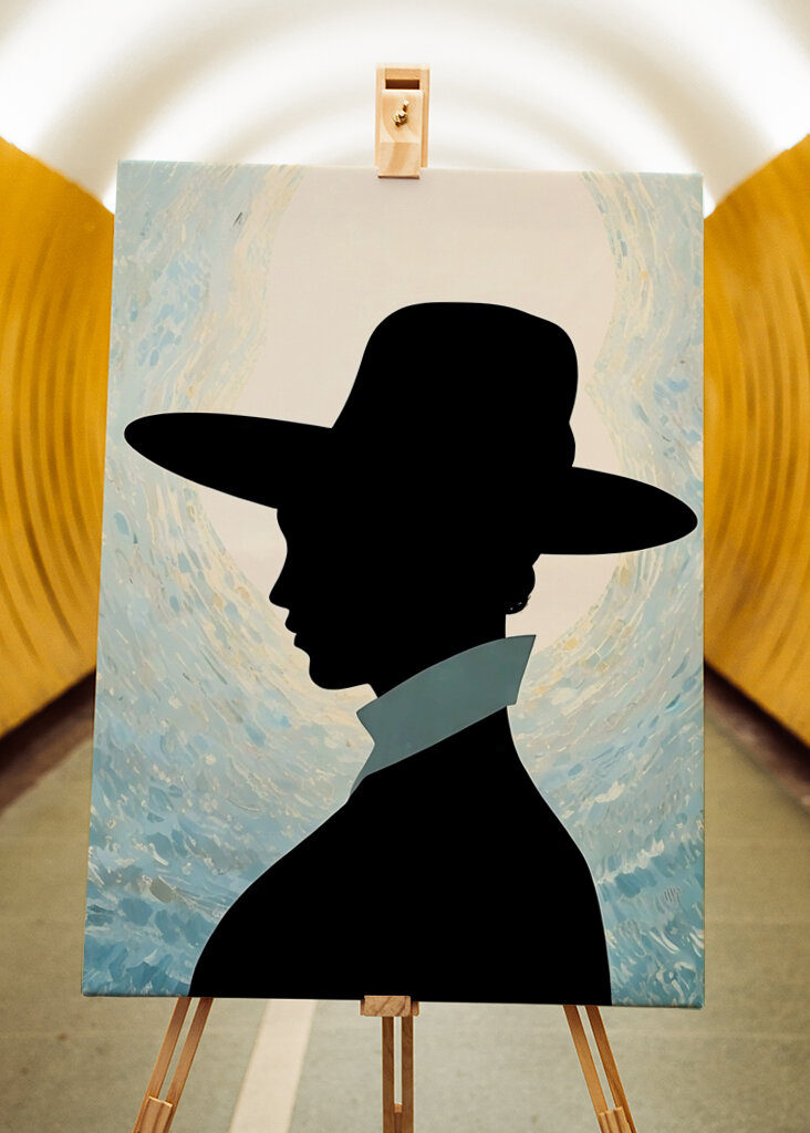  Mujer bajo la luz de la luna