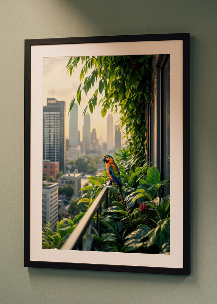 Perroquet en milieu urbain