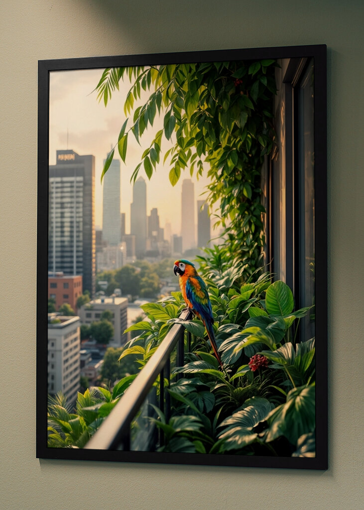 Perroquet en milieu urbain