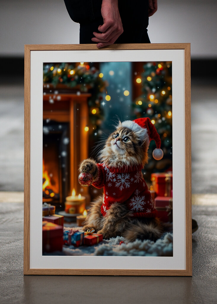 Świąteczny kot