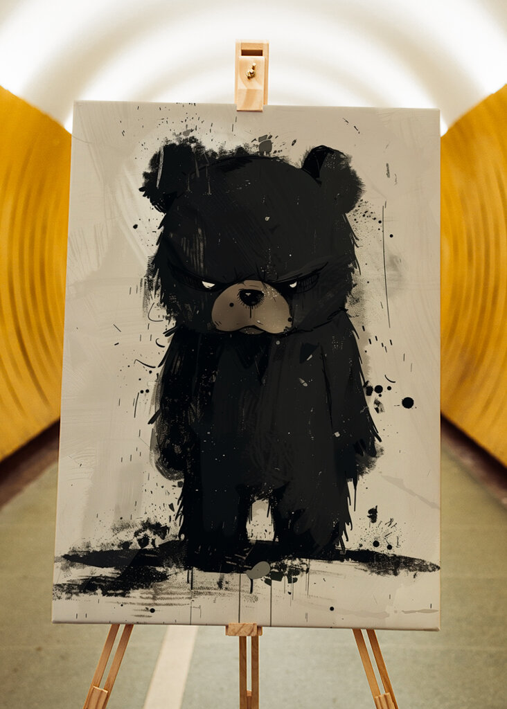 Orso triste nel buio