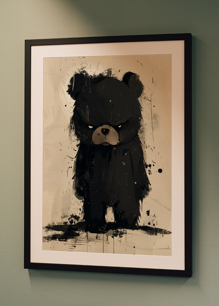 Orso triste nel buio