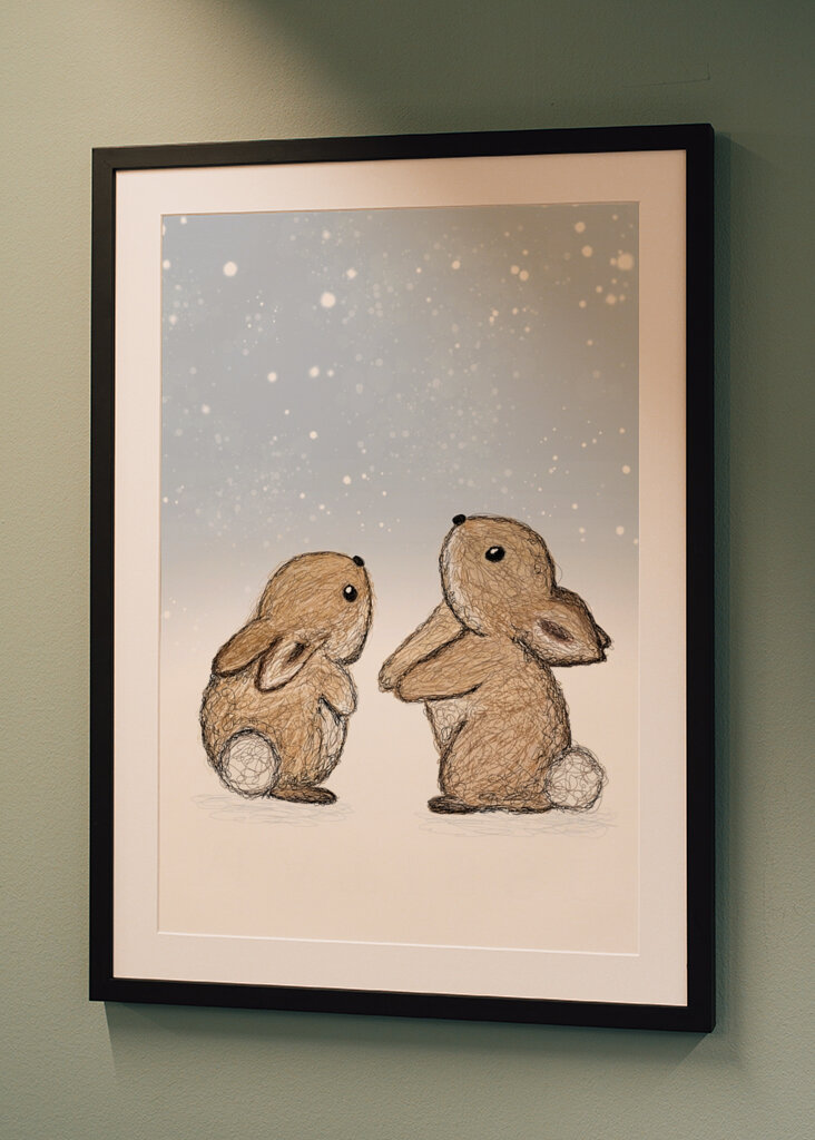 Bunnies In The Snow